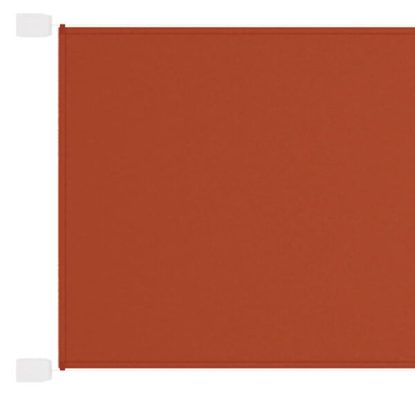 Terrakotta oxford-szövet függőleges napellenző 60 x 1000 cm