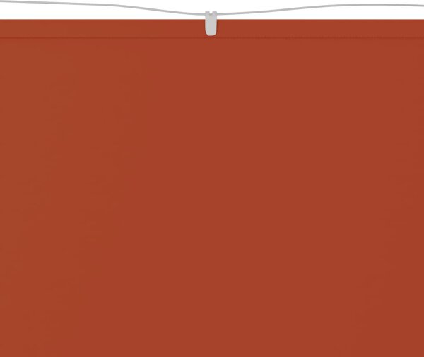 Terrakotta oxford-szövet függőleges napellenző 140 x 800 cm