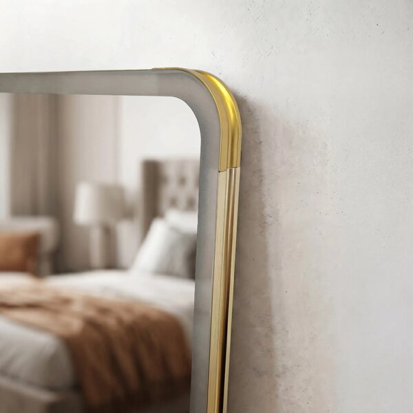 Tükör LED Classico 50x160cm Brush Gold