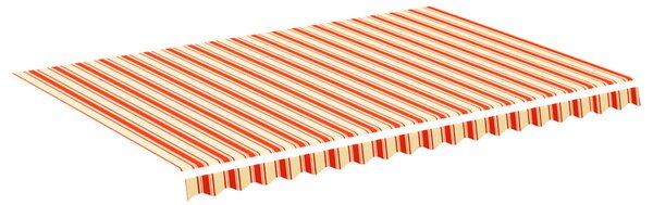 Sárga és narancssárga csere napellenző ponyva 4,5 x 3 m