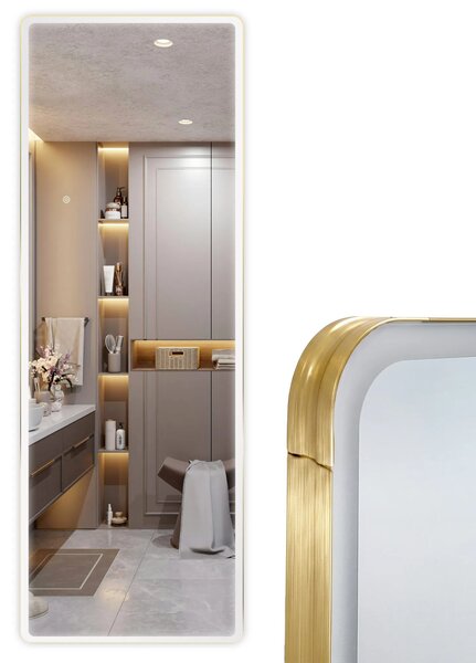 Tükör LED Classico 60x170cm Brush Gold