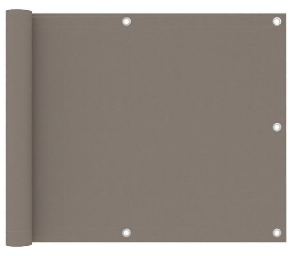 Tópszínű oxford-szövet erkélyparaván 75 x 300 cm