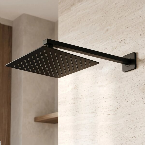Zuhanykar négyzet alakú REA JS-9022B 40cm Black