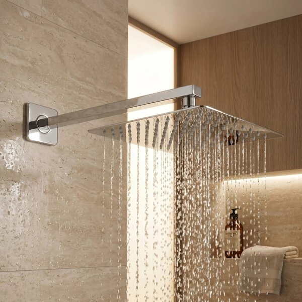 Négyzet alakú zuhanyfej REA JS-P015 25cm Chrome