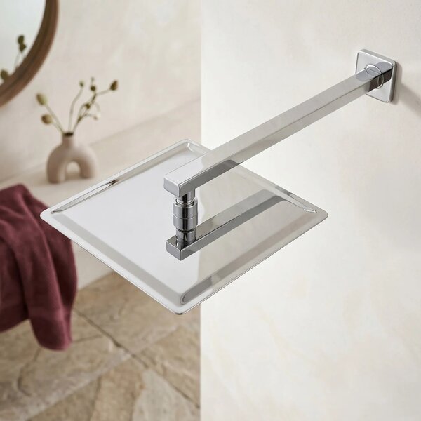Négyzet alakú zuhanyfej REA JS-P015 25cm Chrome