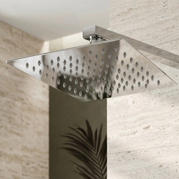 Négyzet alakú zuhanyfej REA JS-P015 25cm Chrome