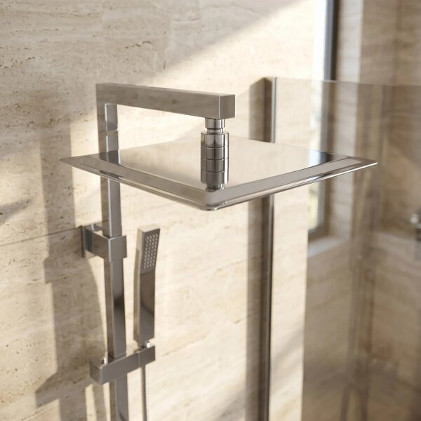Négyzet alakú zuhanyfej REA JS-P015 25cm Chrome