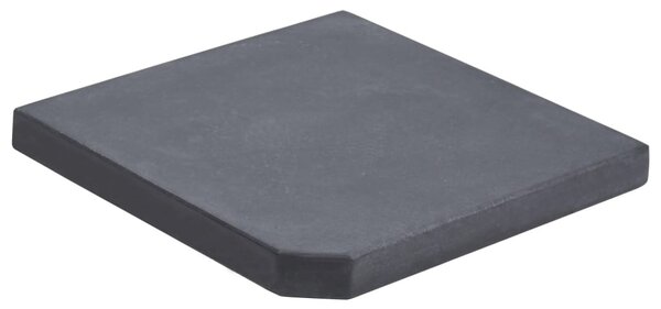 Fekete négyszög alakú gránit napernyőtalp nehezék 25 kg