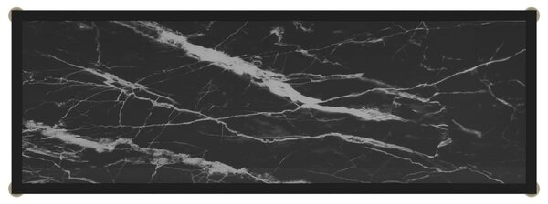Fekete edzett üveg tálalóasztal 100 x 35 x 75 cm