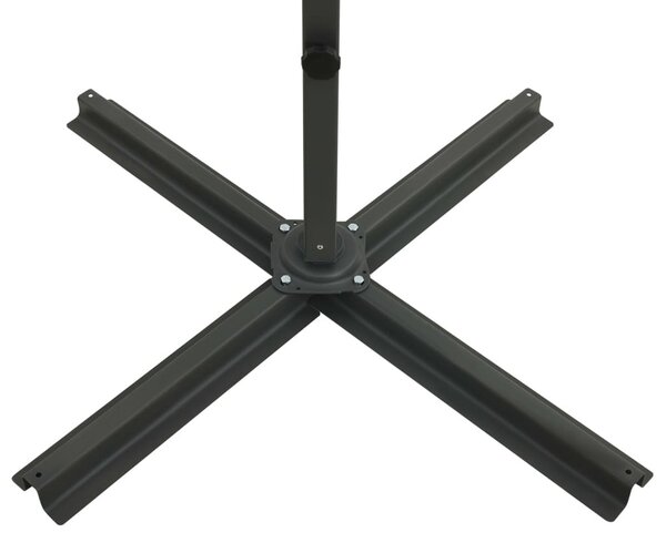 Terrakotta konzolos napernyő rúddal és LED-fényekkel 250 cm