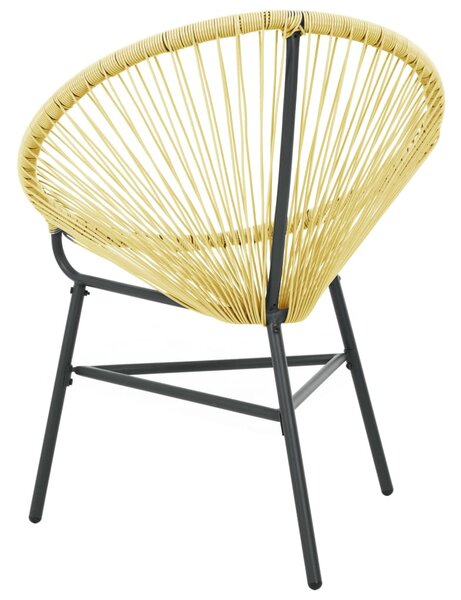 Bézs polyrattan kerti Acapulco szék