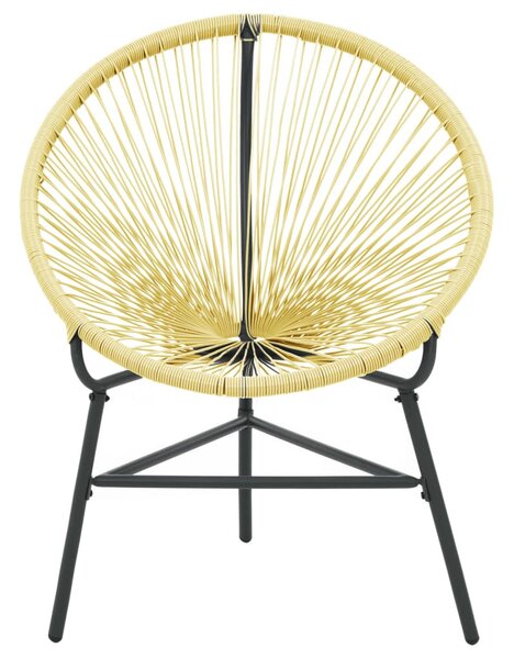 Bézs polyrattan kerti Acapulco szék