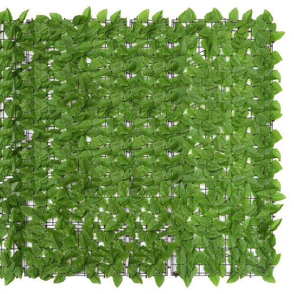 Zöld leveles erkélyparaván 200 x 150 cm