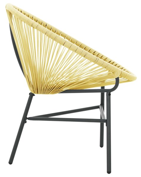 Bézs polyrattan kerti Acapulco szék