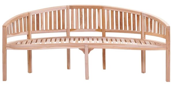 Tömör tíkfa banán alakú pad 200 cm