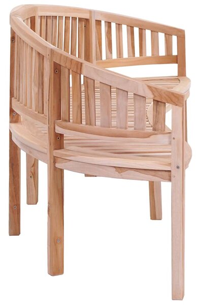 Tömör tíkfa banán alakú pad 200 cm