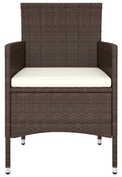 5 részes barna polyrattan kerti ülőgarnitúra
