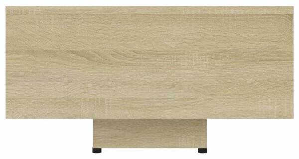 Sonoma tölgy színű szerelt fa dohányzóasztal 80 x 55 x 31 cm