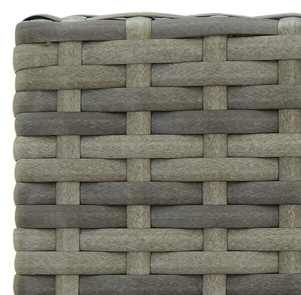 2 db szürke polyrattan bárszék