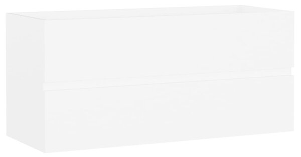 Fehér szerelt fa mosdószekrény 100 x 38,5 x 45 cm