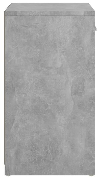 Betonszürke szerelt fa cipőtároló pad 94,5 x 31 x 57 cm