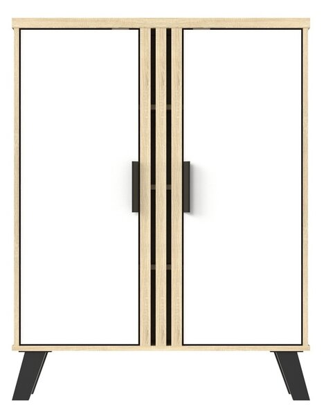 Cipőtároló, Shoby, fehér, 30x70.5x91 cm