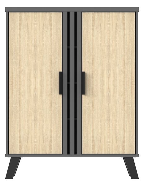 Cipőtároló V2, Shoby, szürke, 30x70.5x91 cm