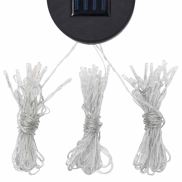 Krémfehér pavilon függönnyel és LED fényfüzérrel 3 x 3 m