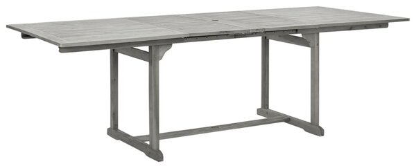 Tömör akácfa kerti étkezőasztal (160-240) x 100 x 75 cm