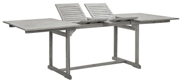 Tömör akácfa kerti étkezőasztal (160-240) x 100 x 75 cm