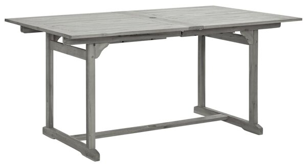 Tömör akácfa kerti étkezőasztal (160-240) x 100 x 75 cm