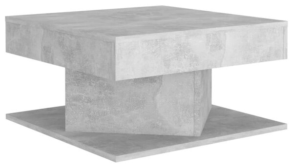 Betonszürke szerelt fa dohányzóasztal 57 x 57 x 30 cm