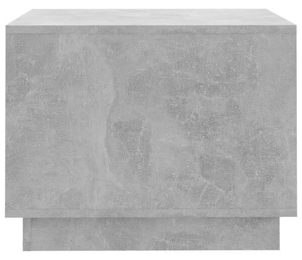 Betonszürke szerelt fa dohányzóasztal 55x55x43 cm