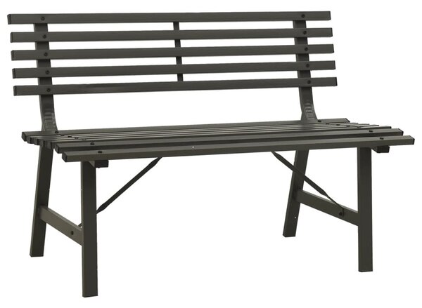 Fekete acél kerti pad 110 cm