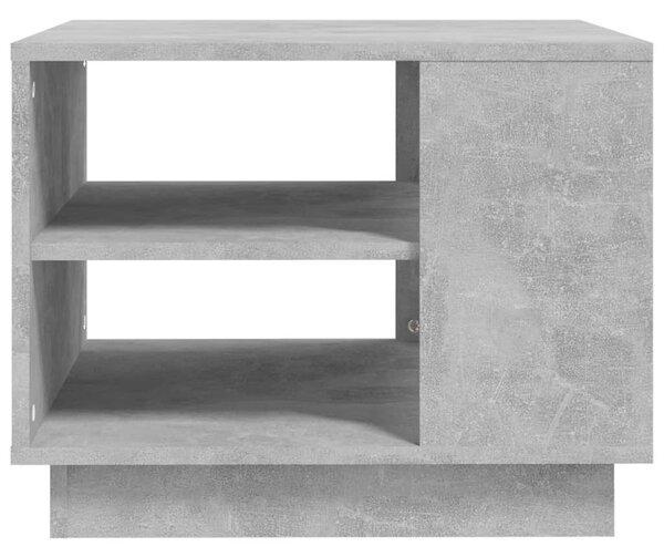 Betonszürke szerelt fa dohányzóasztal 55x55x43 cm