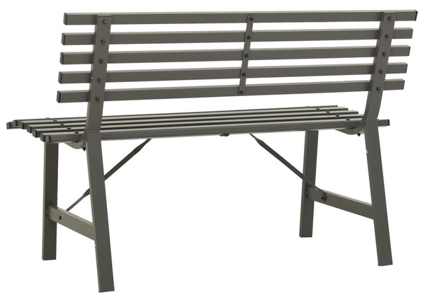 Fekete acél kerti pad 110 cm