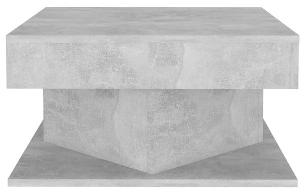 Betonszürke szerelt fa dohányzóasztal 57 x 57 x 30 cm