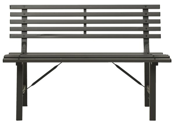 Fekete acél kerti pad 110 cm