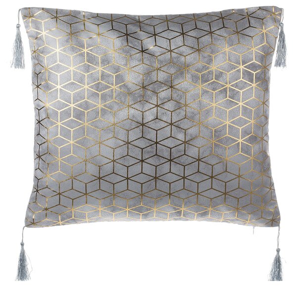 2 db díszpárna YARINA 45 x 45 cm Szürke Geometrikus mintás