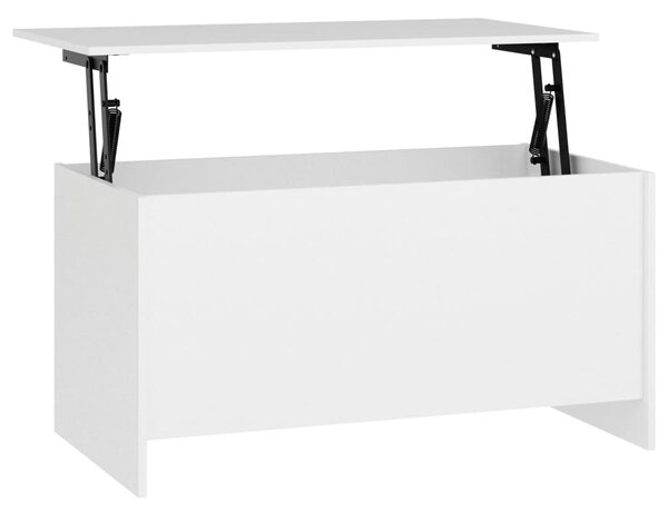 Fehér szerelt fa dohányzóasztal 102 x 55,5 x 52,5 cm