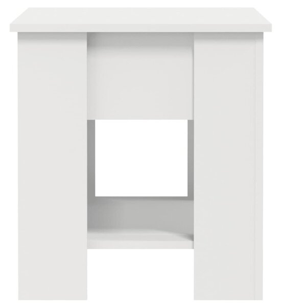 Fehér szerelt fa dohányzóasztal 101 x 49 x 52 cm