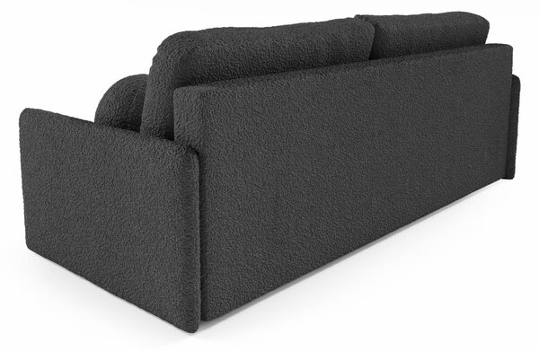 GLOVE ágyneműtartós kanapéágy - sötétszürke