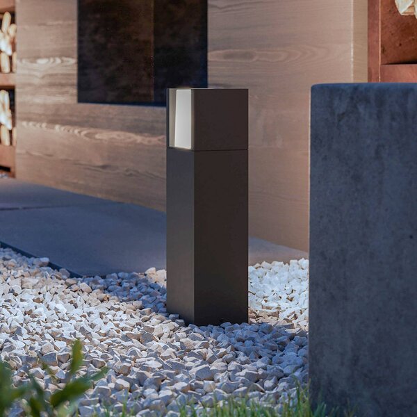 Philips Arbour UE LED lábazati lámpa, Fekete, Alumínium, Modern