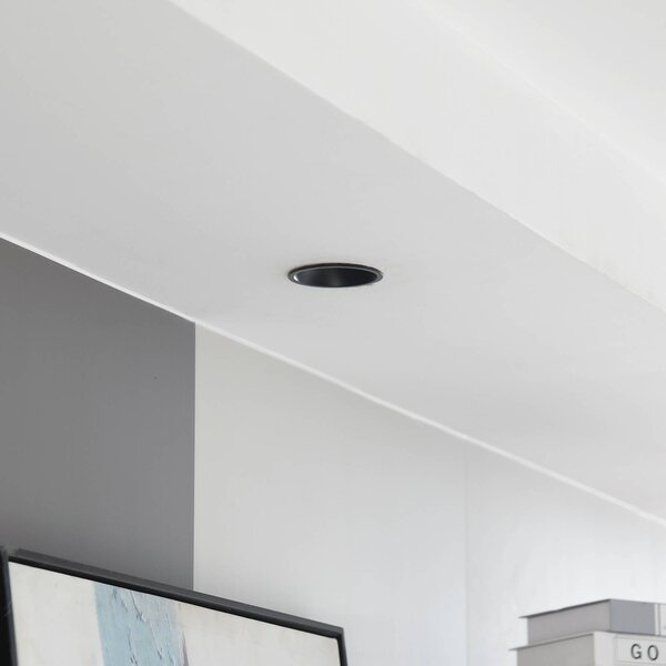 Arcchio LED-es Niria downlight, fekete, 3,000K, dimmelhető, Fekete, Nappali / Étkező, Alumínium, Modern