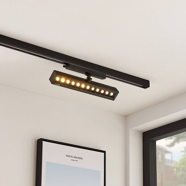 Arcchio Millay LED reflektor fekete 3000K, Fekete, Dolgozószoba / Iroda, Alumínium, Modern