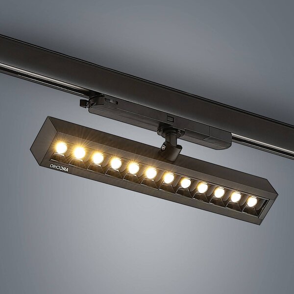 Arcchio Millay LED reflektor fekete 3000K, Fekete, Dolgozószoba / Iroda, Alumínium, Modern