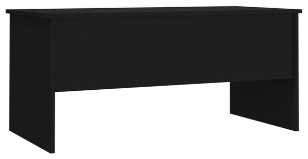 Fekete szerelt fa dohányzóasztal 102 x 50,5 x 46,5 cm