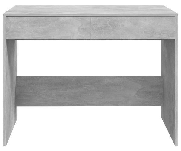 Betonszürke szerelt fa íróasztal 101x50x76,5 cm