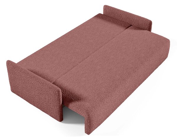 GLOVE ágyneműtartós kanapéágy - téglavörös
