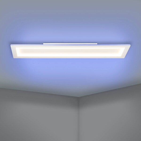 EGLO connect LED mennyezeti lámpa Padrogiano-Z 1-lámpás, 120 x 30 cm, 30, dimmelhető, Fehér / opál, Nappali / Étkező, fém, Modern